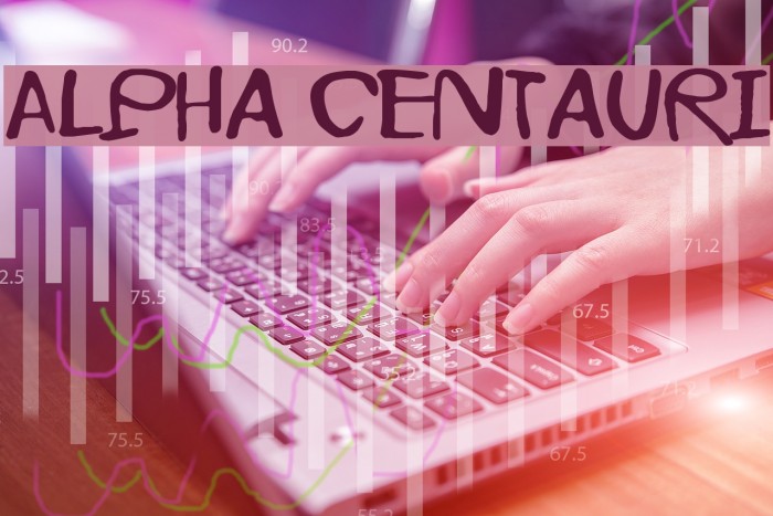Alpha Centauri Font examples