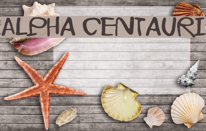 Alpha Centauri Font examples