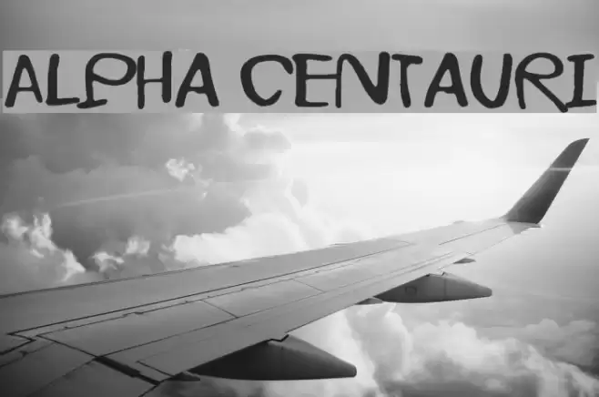 Alpha Centauri Font examples