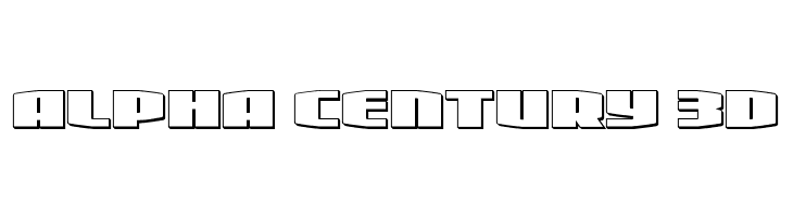 Alpha Century 3D  Descarca Fonturi Gratis