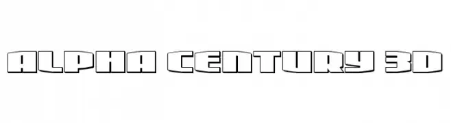Alpha Century 3D  免费字体下载