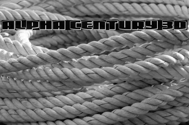 Alpha Century 3D Font examples