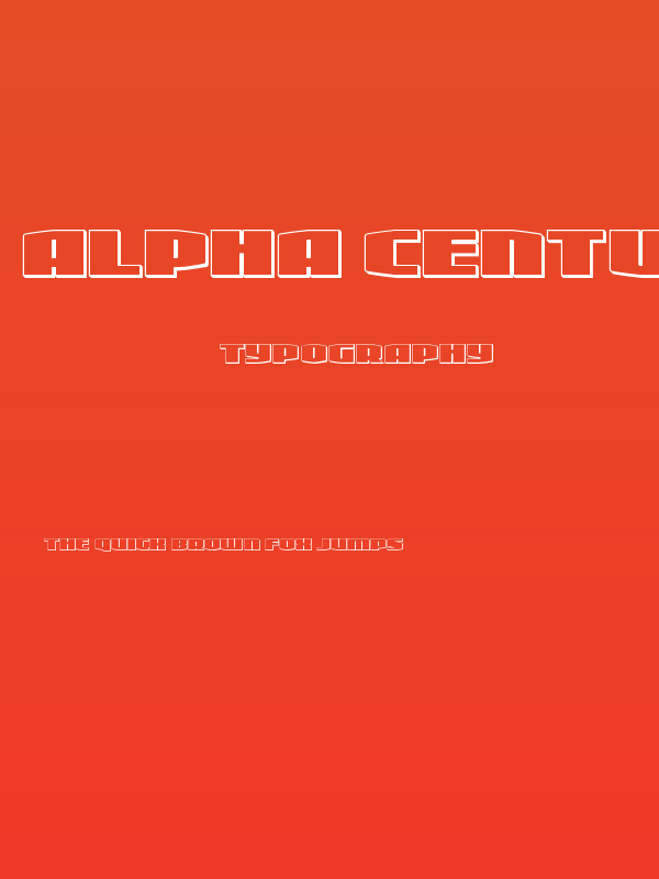 Alpha Century 3D Poster