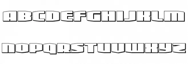 Alpha Century 3D 字体 小写