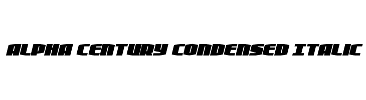 Alpha Century Condensed Italic  フリーフォントのダウンロード