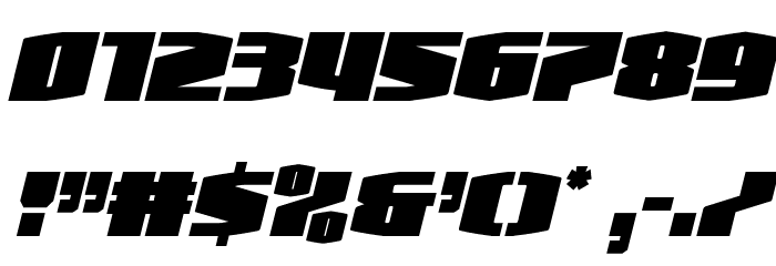 Alpha Century Condensed Italic Font OTHER CHARS