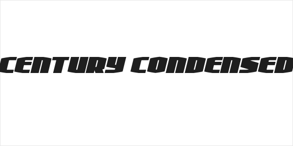 Alpha Century Condensed Italic Logo