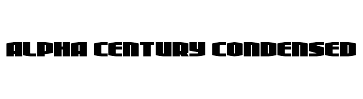 Alpha Century Condensed  font caratteri gratis