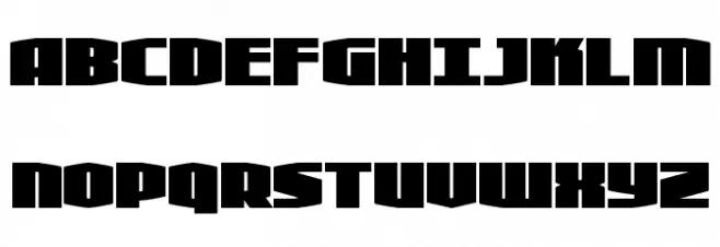 Alpha Century Condensed Schriftart Groß