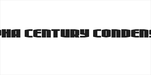 Alpha Century Condensed Logo