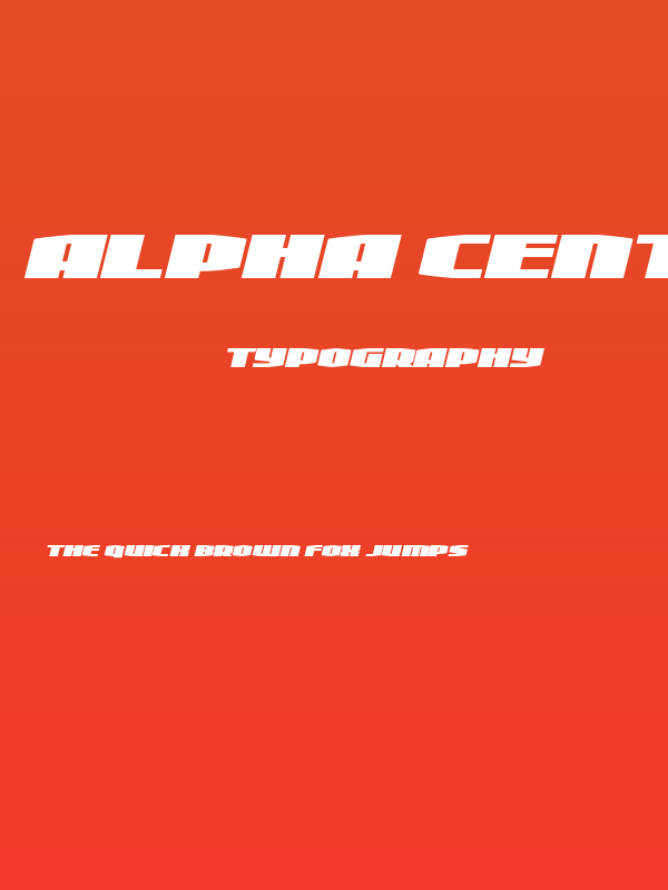 Alpha Century Expanded Italic Poster