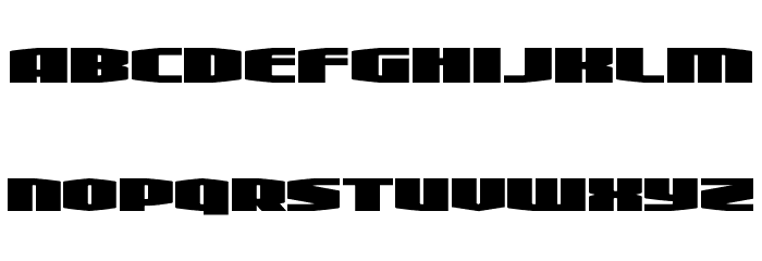 Alpha Century Expanded Font LOWERCASE