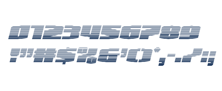 Alpha Century Gradient Italic Other Characters