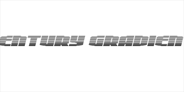 Alpha Century Gradient Italic Logo