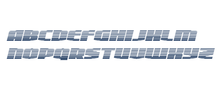 Alpha Century Gradient Italic Lowercase