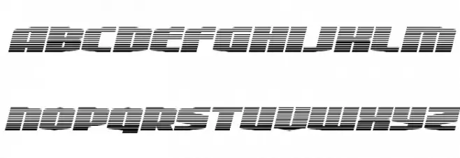 Alpha Century Gradient Italic خط أحرف صغيرة
