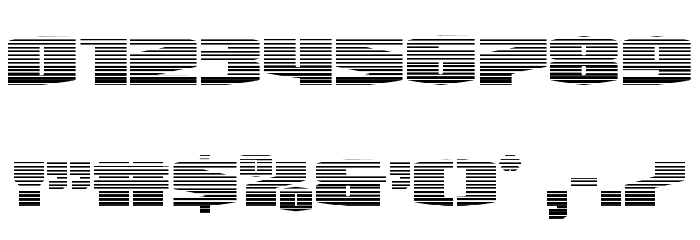 Alpha Century Gradient Font OTHER CHARS
