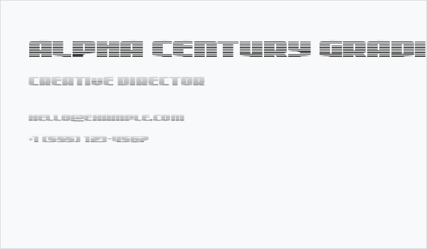 Alpha Century Gradient Business Card