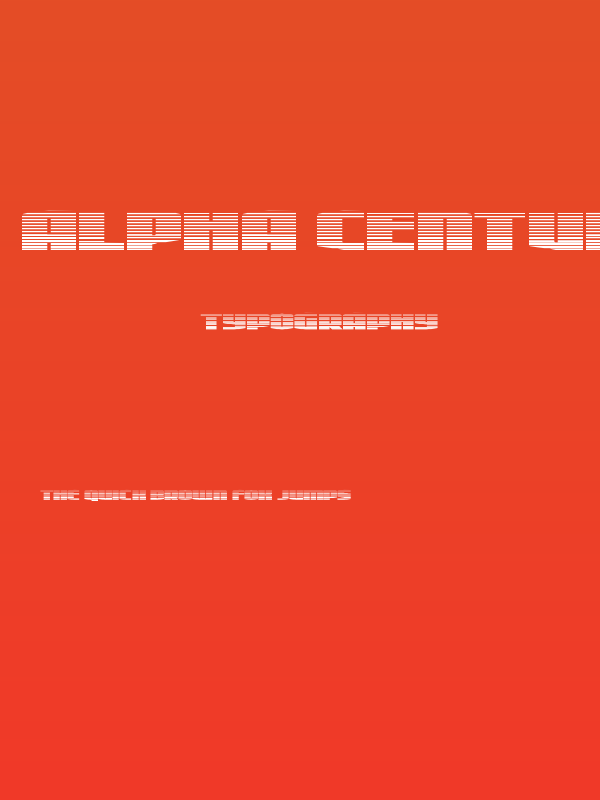 Alpha Century Gradient Poster