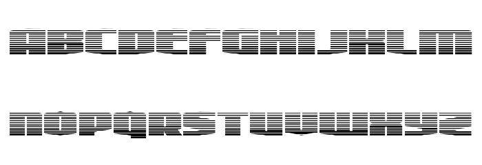 Alpha Century Gradient Font LOWERCASE