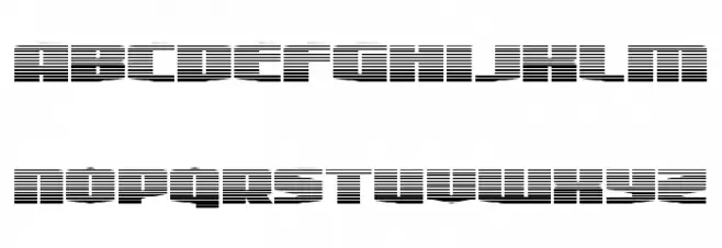 Alpha Century Gradient Schriftart Kleinbuchstaben