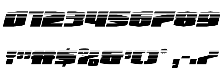 Alpha Century Halftone Italic Font OTHER CHARS