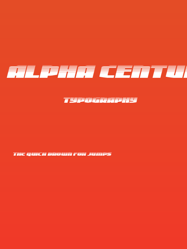 Alpha Century Halftone Italic Poster