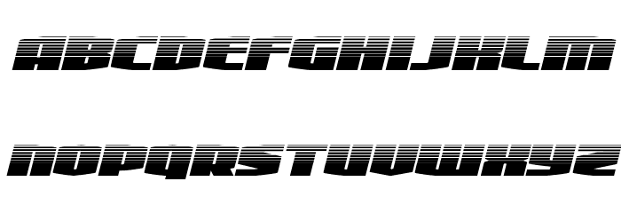 Alpha Century Halftone Italic Font LOWERCASE