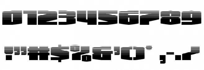 Alpha Century Halftone Font OTHER CHARS