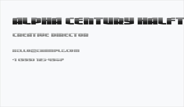 Alpha Century Halftone Business Card