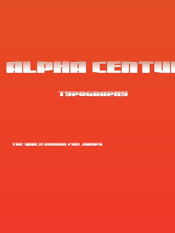 Alpha Century Halftone Poster