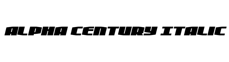 Alpha Century Italic  Fuentes Gratis Descargar
