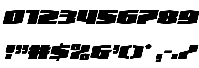 Alpha Century Italic Font OTHER CHARS