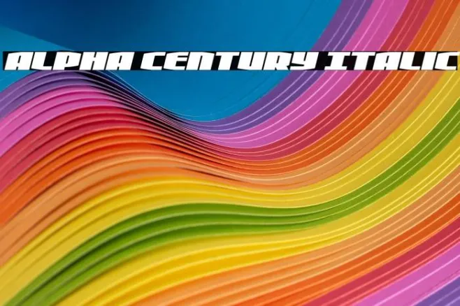 Alpha Century Italic Example 3