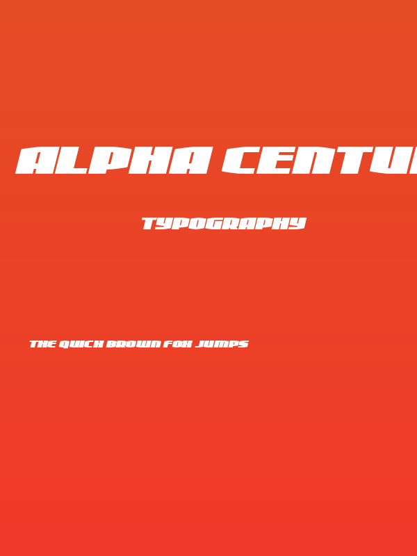 Alpha Century Italic Poster