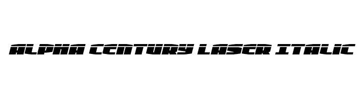 Alpha Century Laser Italic  font caratteri gratis