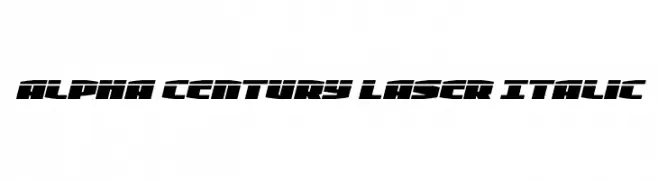 Alpha Century Laser Italic  Descarca Fonturi Gratis