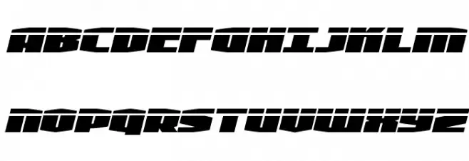 Alpha Century Laser Italic Шрифта ВЕРХНИЙ