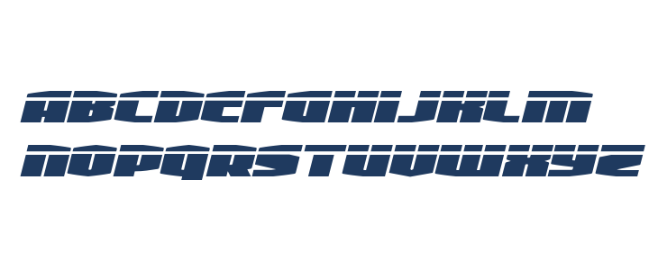 Alpha Century Laser Italic Lowercase