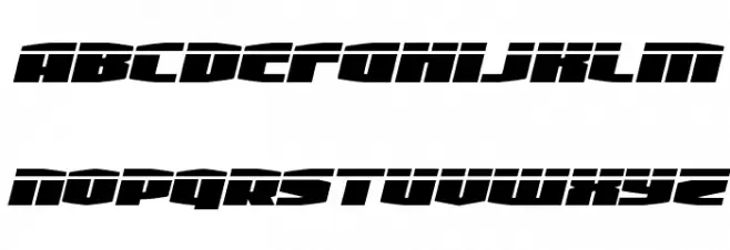 Alpha Century Laser Italic फ़ॉन्ट लोअरकेस