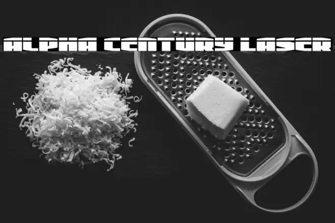 Alpha Century Laser Font examples