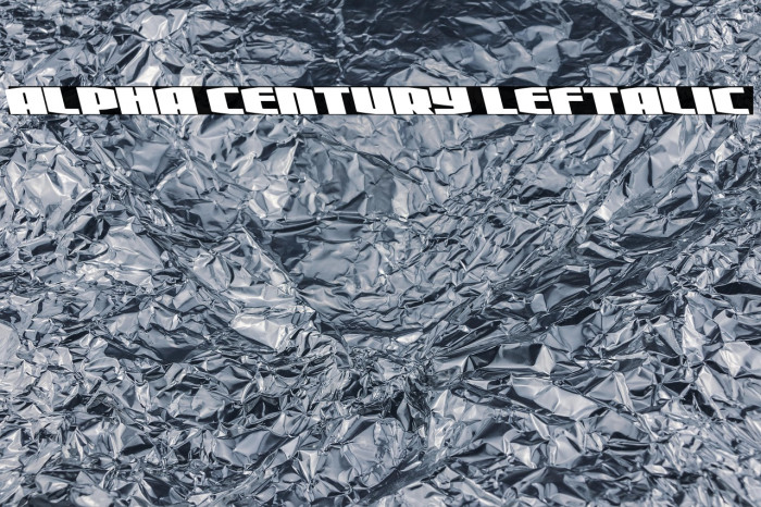 Alpha Century Leftalic Example 1