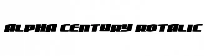 Alpha Century Rotalic  Fuentes Gratis Descargar