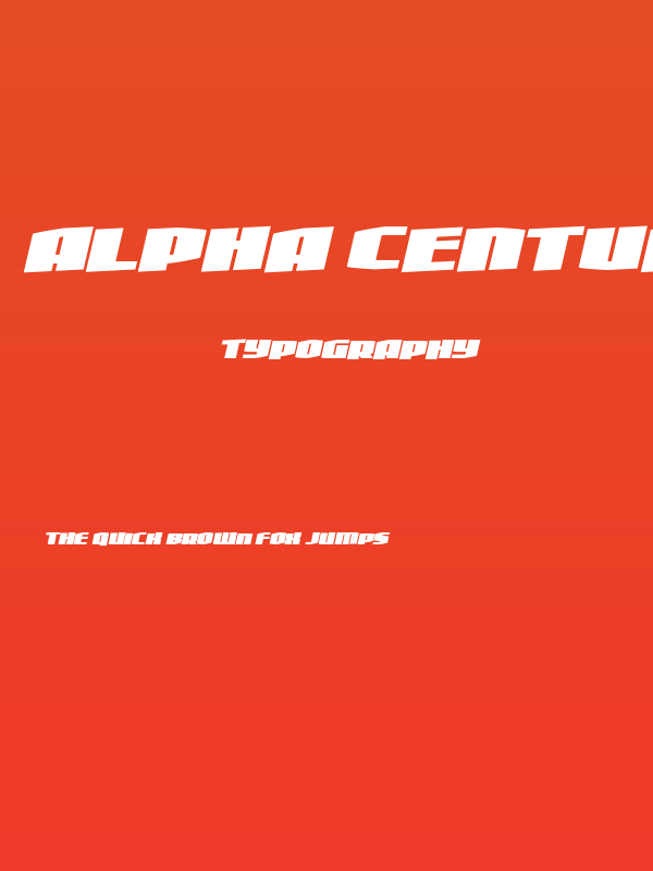 Alpha Century Rotalic Poster