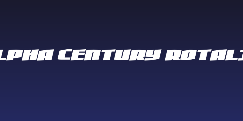 Alpha Century Rotalic Social Header