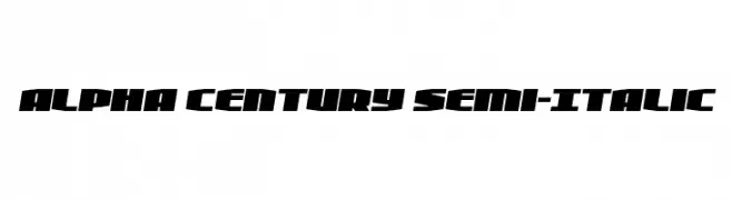 Alpha Century Semi-Italic  Fuentes Gratis Descargar