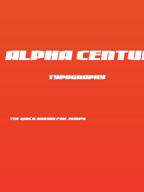 Alpha Century Semi-Italic Poster