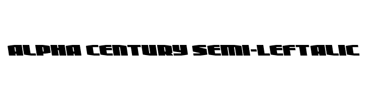 Alpha Century Semi-Leftalic  Fuentes Gratis Descargar