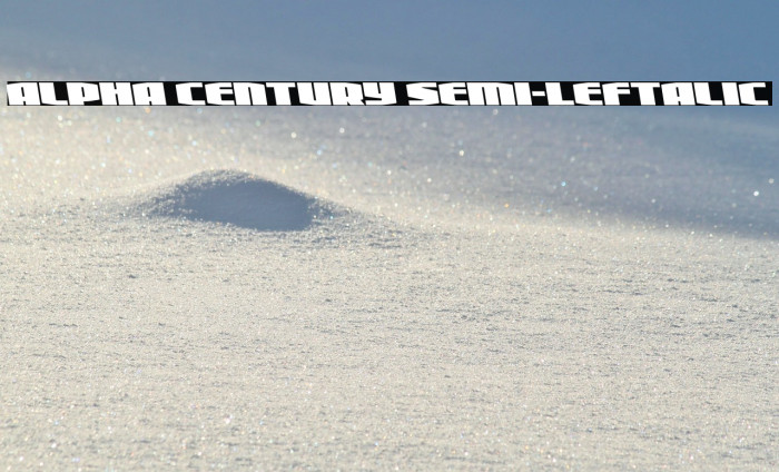 Alpha Century Semi-Leftalic Example 3