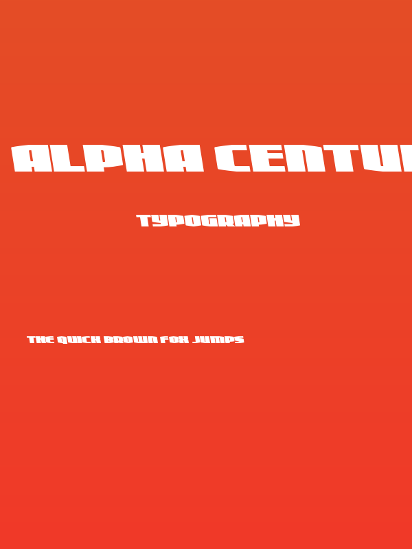 Alpha Century Semi-Leftalic Poster